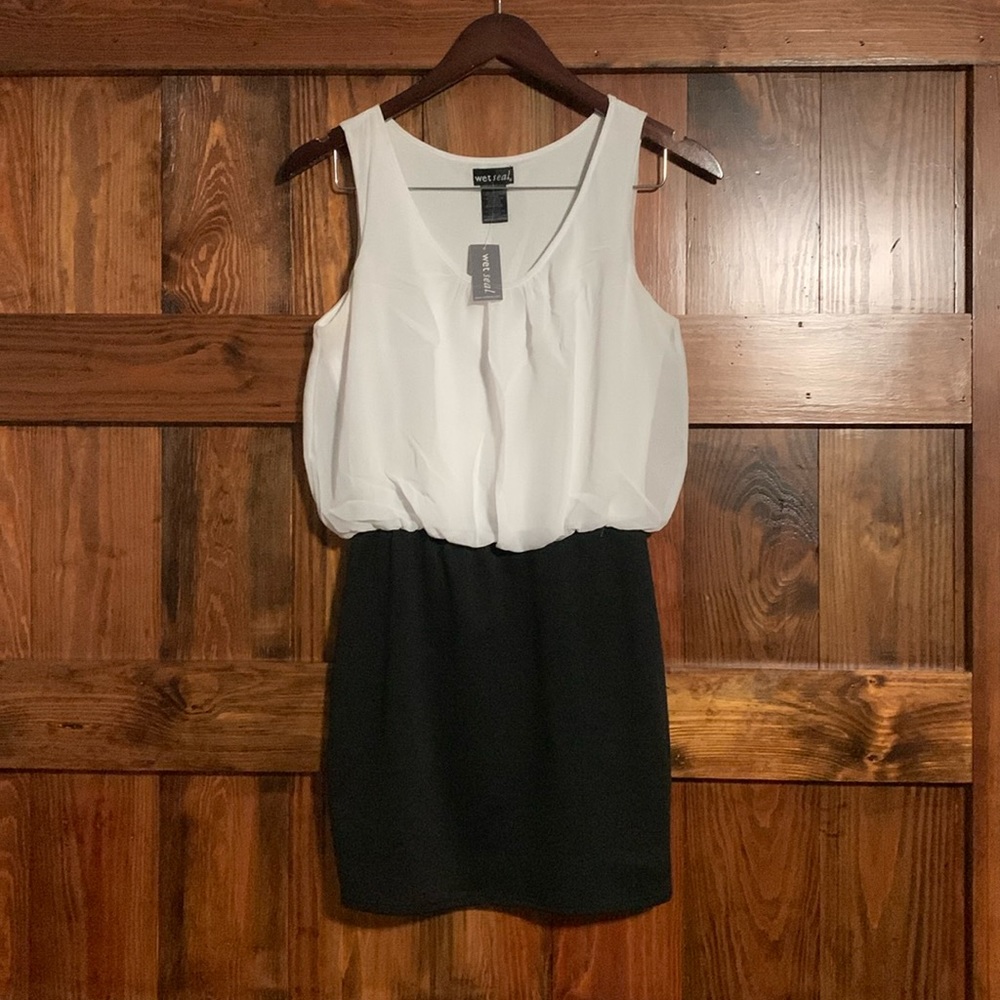 Wet Seal | Sz S black and white dress ~ new with tag